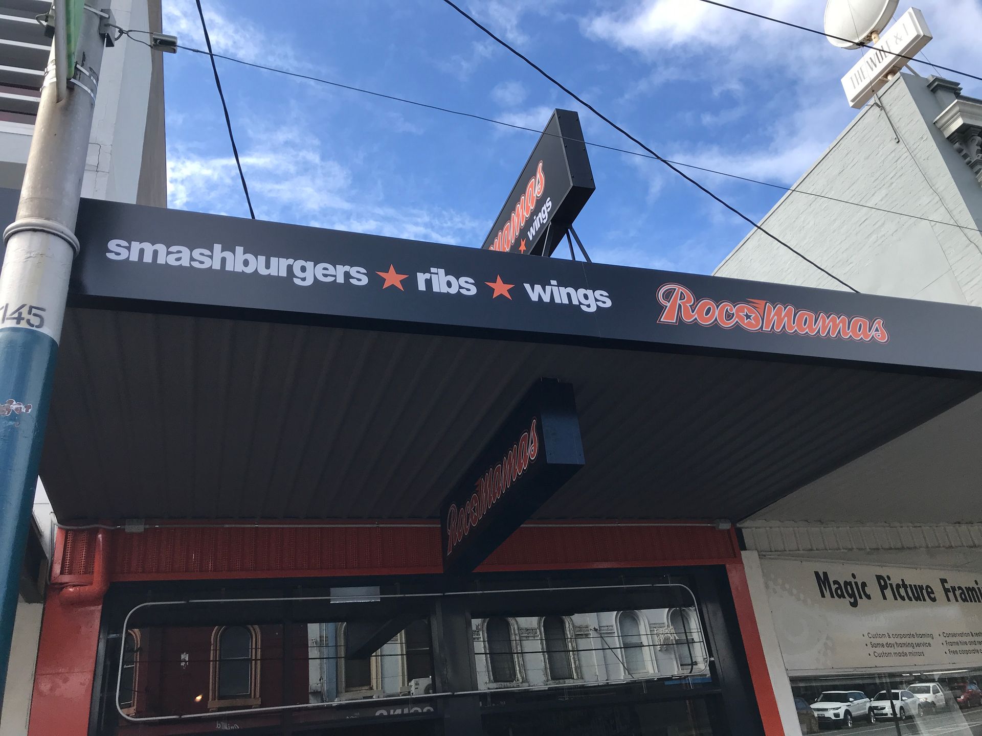 Signage for RocoMamas, Windsor