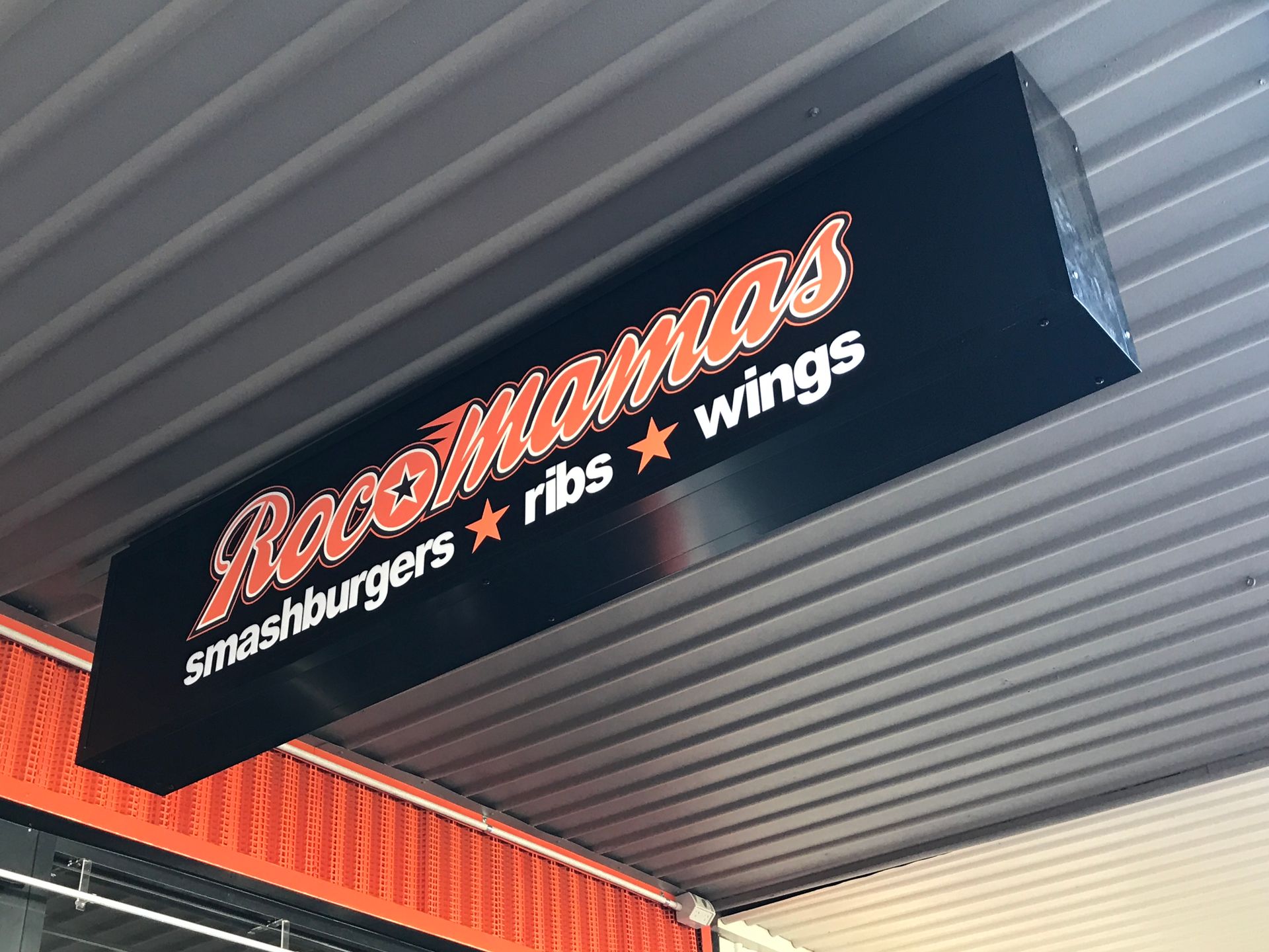 Illuminated Signage for RocoMamas, Windsor