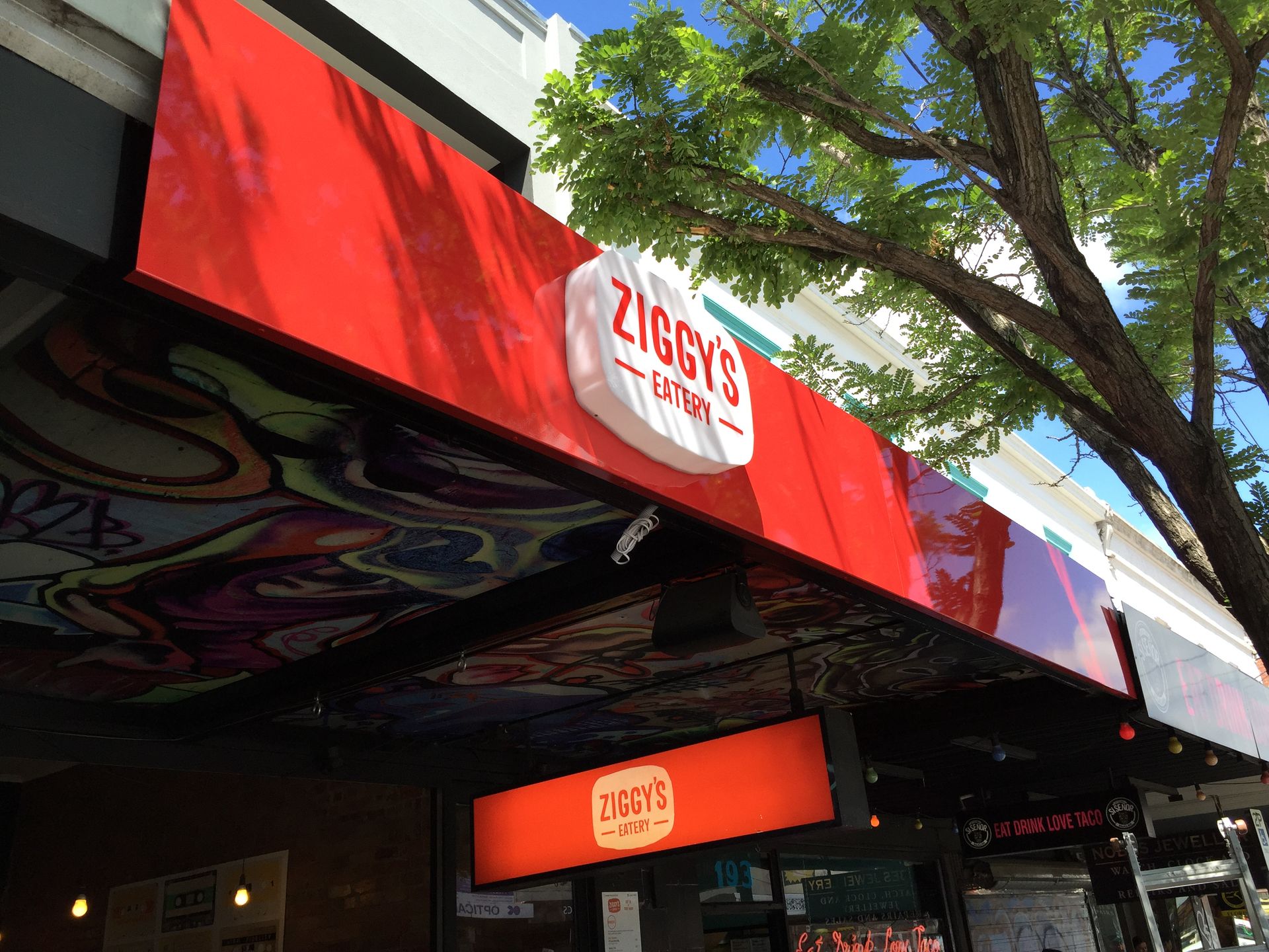 Signage for Ziggy's Eatery, Balaclava
