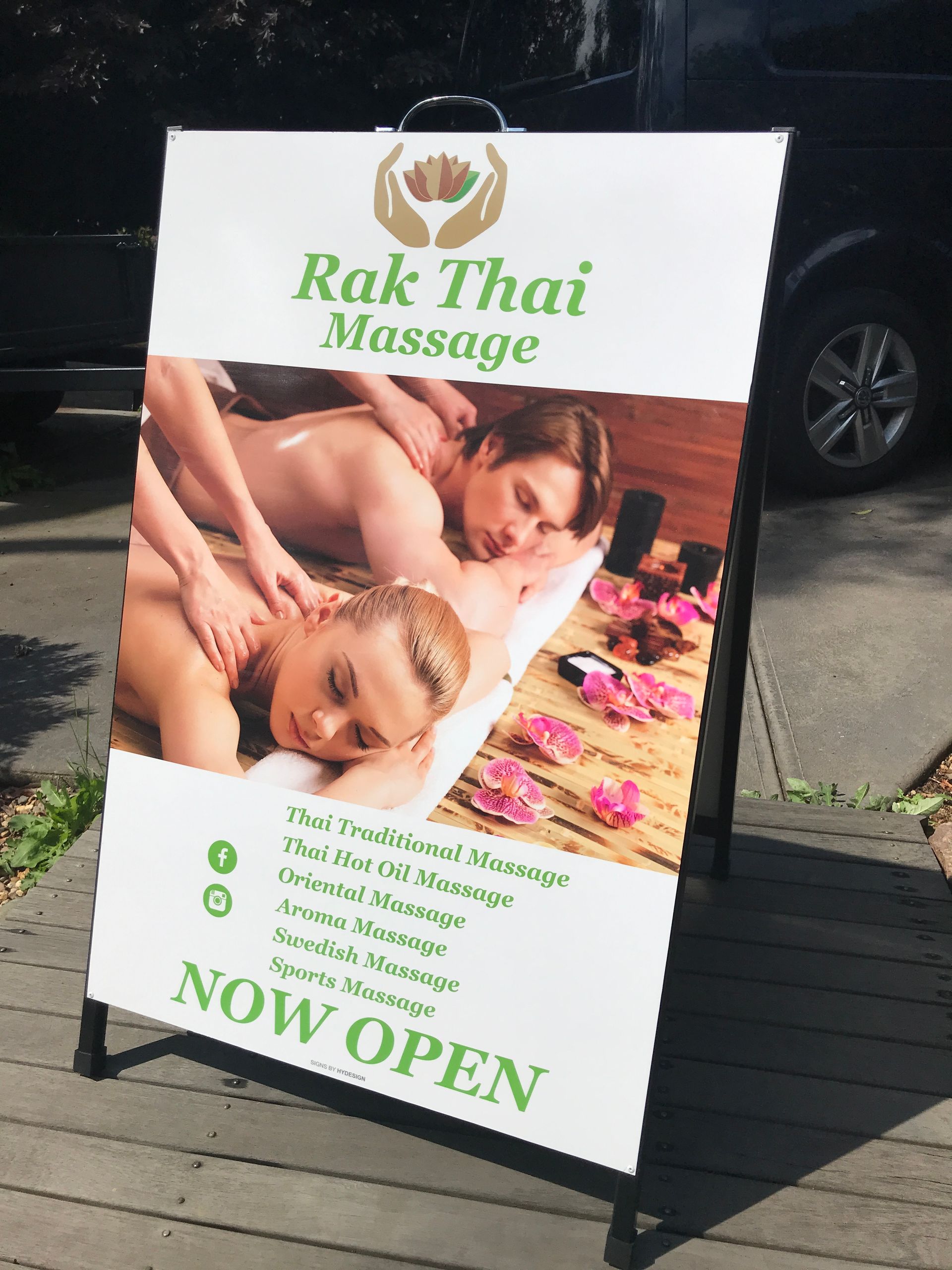 A-Frame Signage for Rak Thai, Frankston