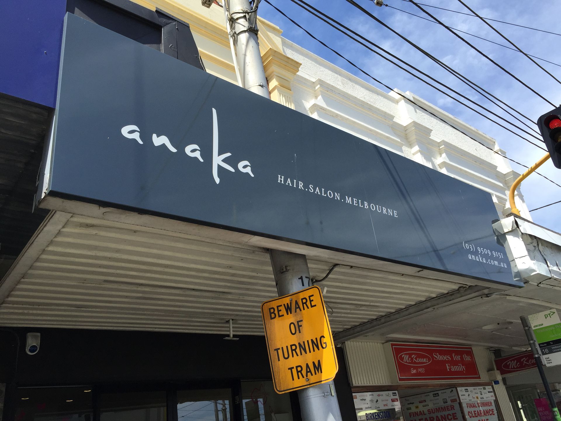 Shopfront & Building Signage for Anaka, Malvern