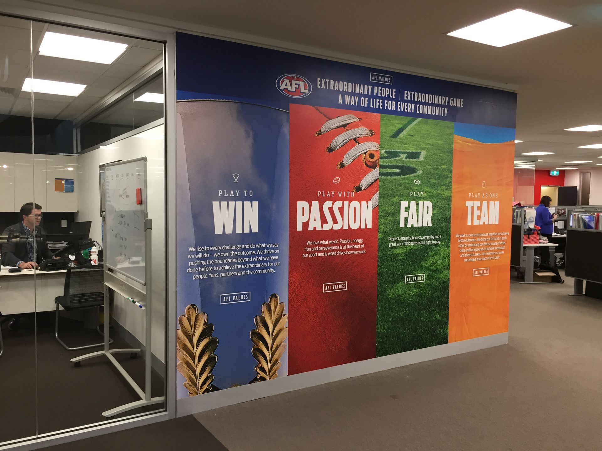 Wall Graphics for Australian Football League, Docklands