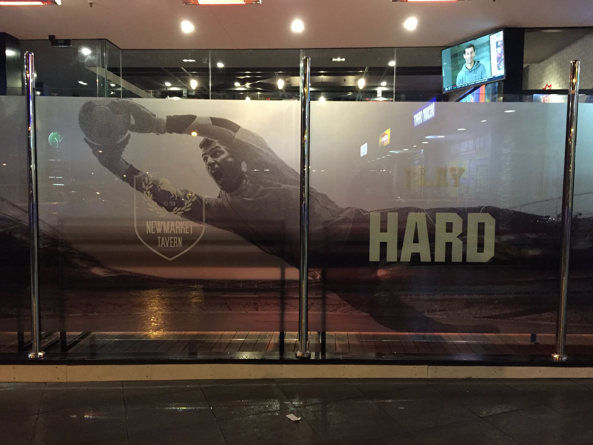 Window Signage for Newmarket Tavern, Flemington