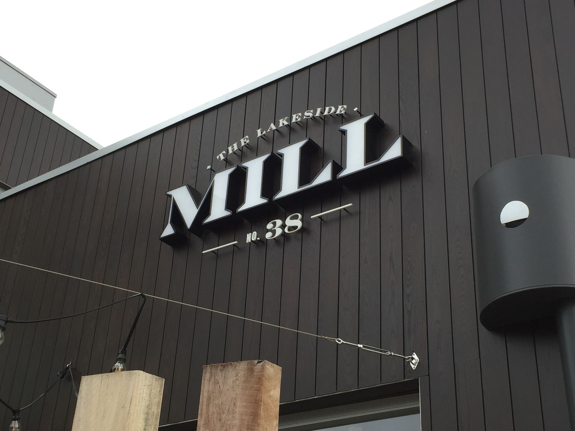 Signage for The Lakeside Mill, Pakenham