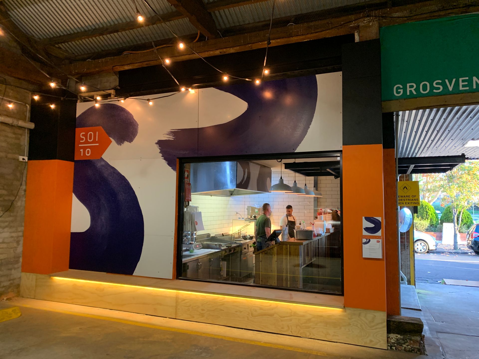 Signage for Soi 10 / Grosvenor, St Kilda