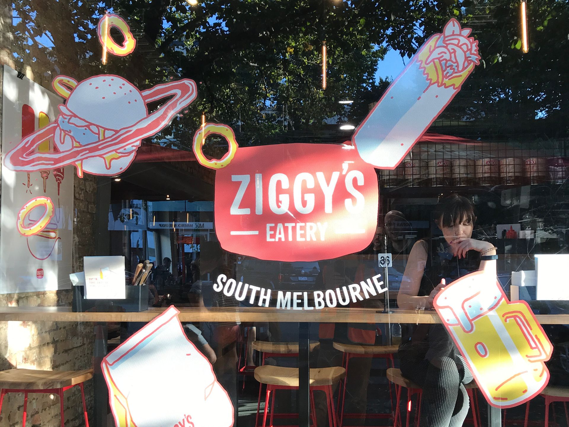 Window Signage for Ziggy's Eatery, South Melbourne