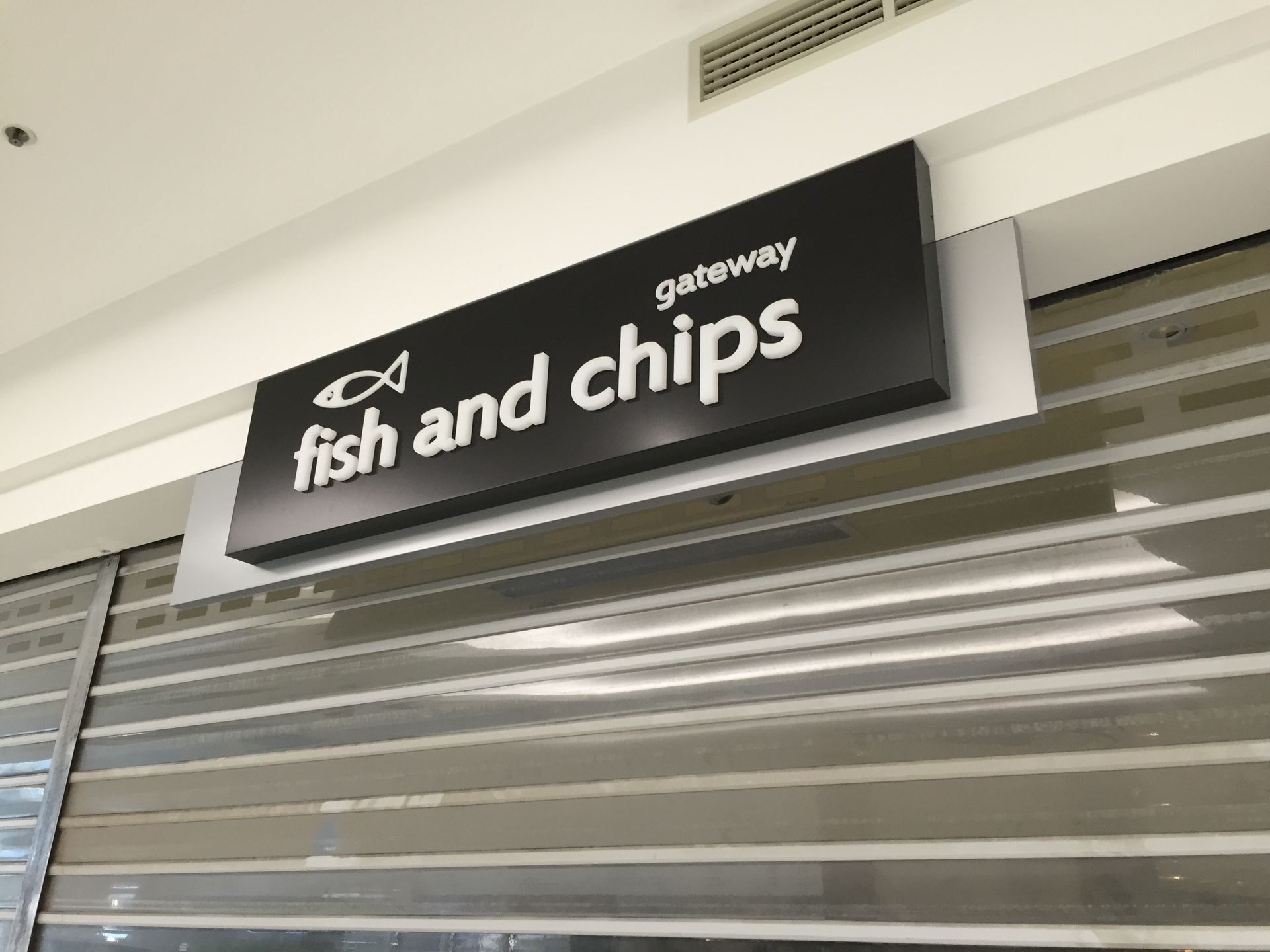 Signage for Gateway Fish & Chips, Langwarrin