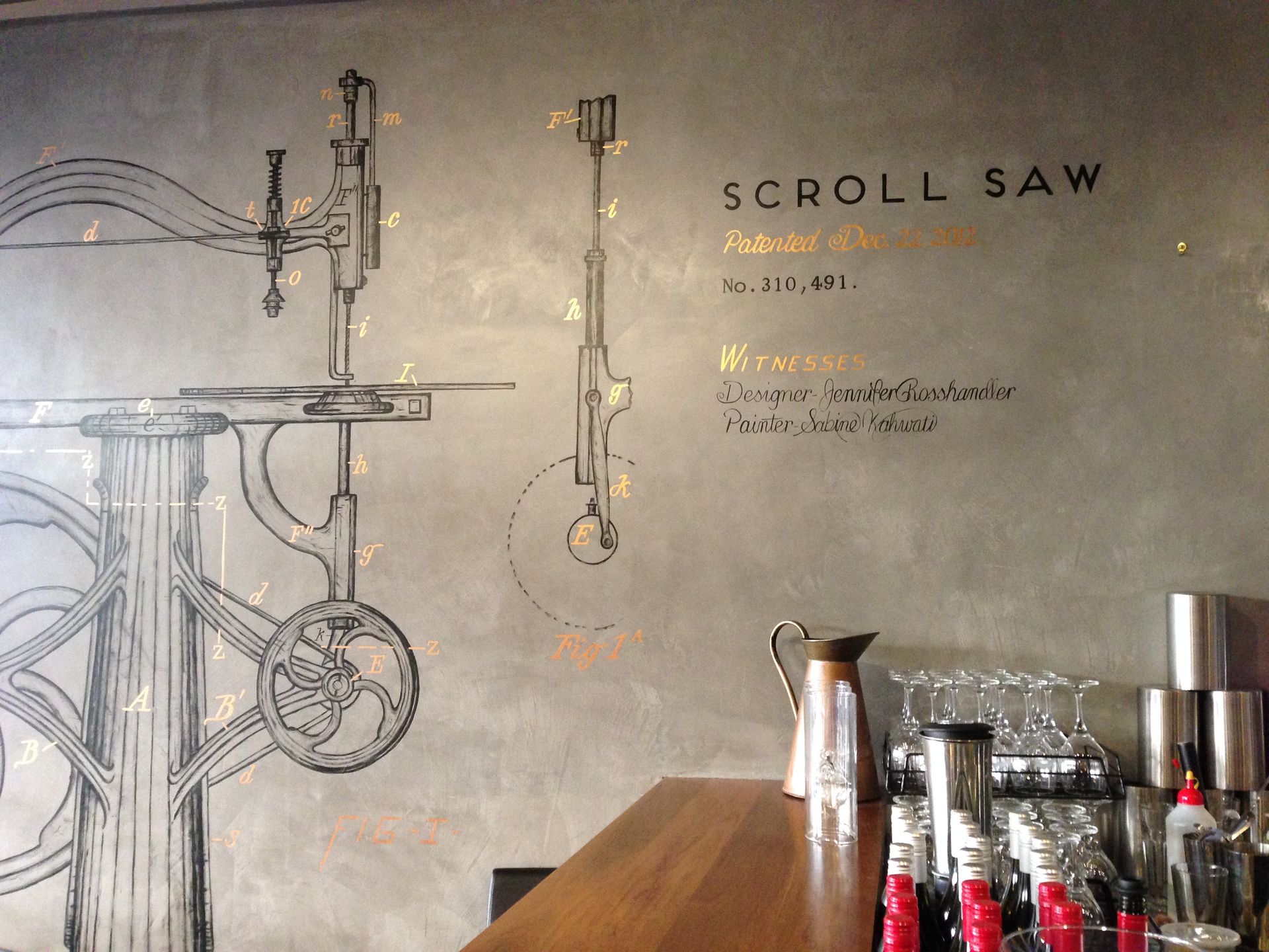 Hand-Painted Signage for Geppetto's Italian, Kew