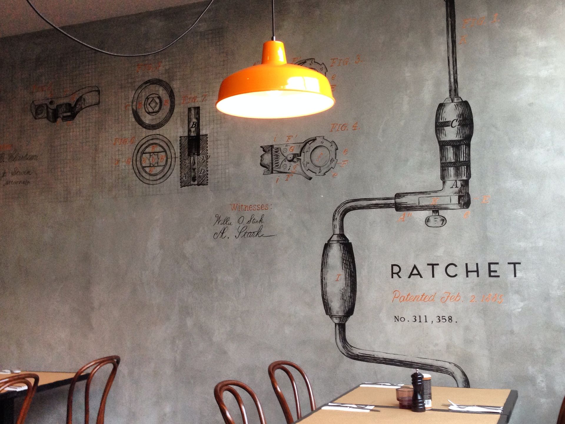 Hand-Painted Signage for Geppetto's Italian, Kew